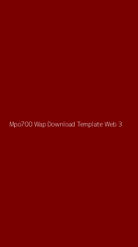 Tampilan Antarmuka Aplikasi Mpo700 Wap Download Template Web - 3