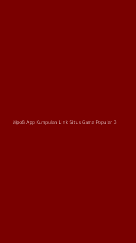 Tampilan Antarmuka Aplikasi Mpo8 App Kumpulan Link Situs Game Populer - 3