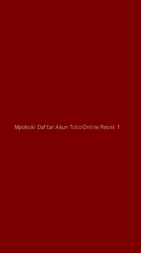 Tampilan Antarmuka Aplikasi Mpohoki Daftar Akun Toto Online Resmi - 1