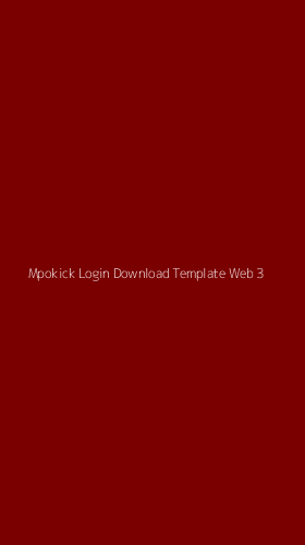 Tampilan Antarmuka Aplikasi Mpokick Login Download Template Web - 3