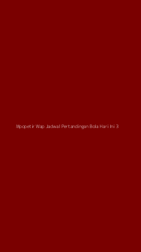 Tampilan Antarmuka Aplikasi Mpopetir Wap Jadwal Pertandingan Bola Hari Ini - 3