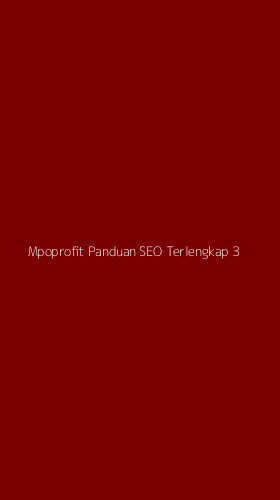 Tampilan Antarmuka Aplikasi Mpoprofit Panduan Seo Terlengkap - 3