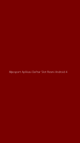 Tampilan Antarmuka Aplikasi Mposport Aplikasi Daftar Slot Resmi Android - 4