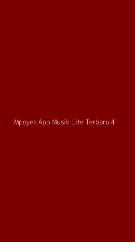 Tampilan Antarmuka Aplikasi Mpoyes App Musik Lite Terbaru - 4