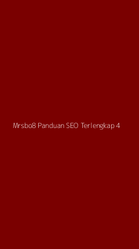 Tampilan Antarmuka Aplikasi Mrsbo8 Panduan Seo Terlengkap - 4