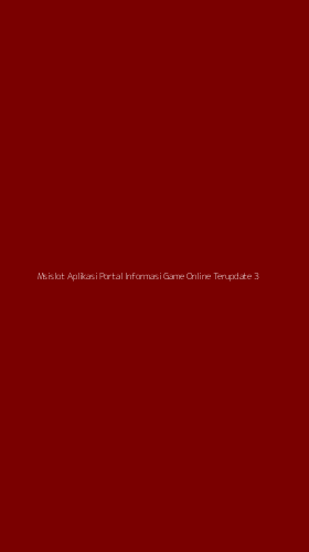 Tampilan Antarmuka Aplikasi Msislot Aplikasi Portal Informasi Game Online Terupdate - 3