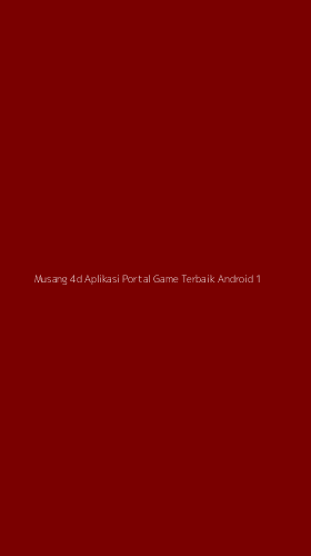 Tampilan Antarmuka Aplikasi Musang 4d Aplikasi Portal Game Terbaik Android - 1