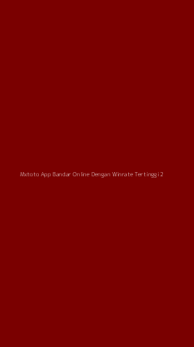 Tampilan Antarmuka Aplikasi Mxtoto App Bandar Online Dengan Winrate Tertinggi - 2