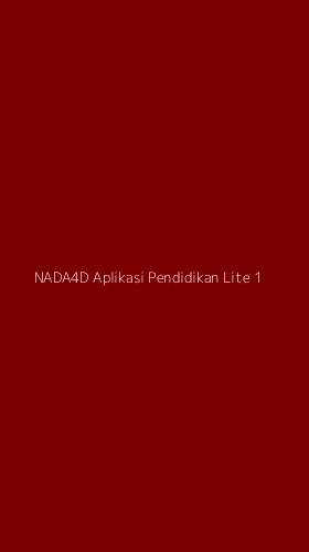Tampilan Antarmuka Aplikasi Nada4d Aplikasi Pendidikan Lite - 1