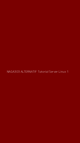 Tampilan Antarmuka Aplikasi Naga303 Alternatif Tutorial Server Linux - 1