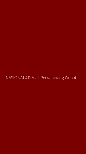 Tampilan Antarmuka Aplikasi Nasional4d Alat Pengembang Web - 4