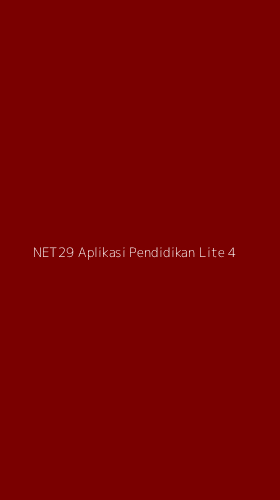 Tampilan Antarmuka Aplikasi Net29 Aplikasi Pendidikan Lite - 4