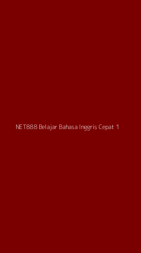 Tampilan Antarmuka Aplikasi Net888 Belajar Bahasa Inggris Cepat - 1