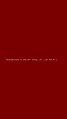 Tampilan Antarmuka Aplikasi Netizen4d Link Daftar Semua Jenis Game Online - 3