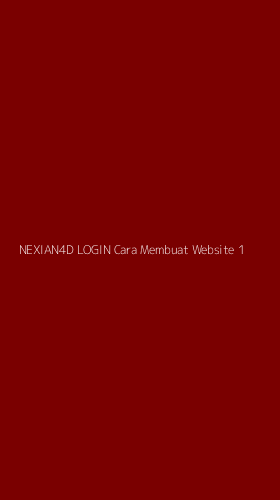 Tampilan Antarmuka Aplikasi Nexian4d Login Cara Membuat Website - 1