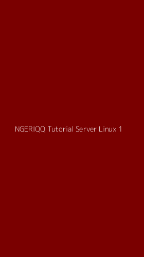 Tampilan Antarmuka Aplikasi Ngeriqq Tutorial Server Linux - 1
