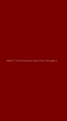 Tampilan Antarmuka Aplikasi Ninja777 Portal Informasi Game Online Terupdate - 2