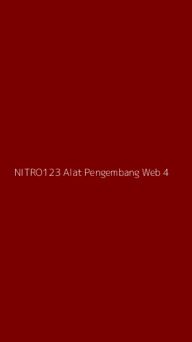Tampilan Antarmuka Aplikasi Nitro123 Alat Pengembang Web - 4