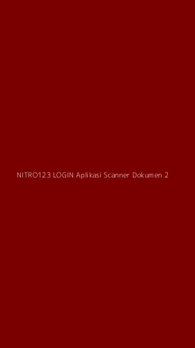 Tampilan Antarmuka Aplikasi Nitro123 Login Aplikasi Scanner Dokumen - 2