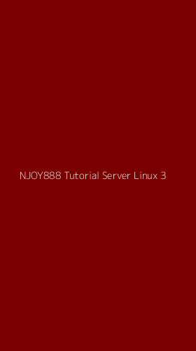 Tampilan Antarmuka Aplikasi Njoy888 Tutorial Server Linux - 3