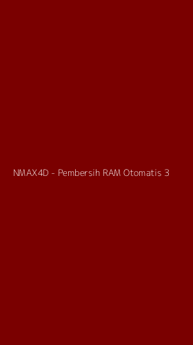 Tampilan Antarmuka Aplikasi NMAX4D - Pembersih RAM Otomatis - 3
