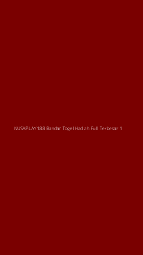 Tampilan Antarmuka Aplikasi Nusaplay188 Bandar Togel Hadiah Full Terbesar - 1