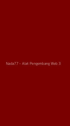 Tampilan Antarmuka Aplikasi Nada77 - Alat Pengembang Web - 3