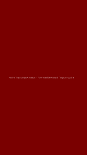 Tampilan Antarmuka Aplikasi Nadim Togel Login Alternatif Password Download Template Web - 1