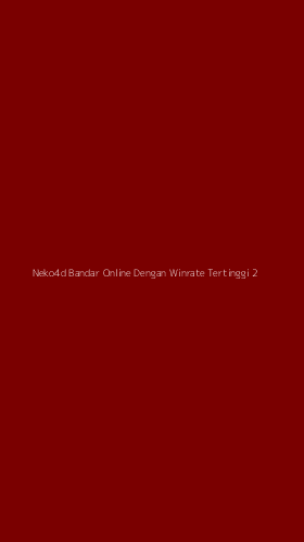 Tampilan Antarmuka Aplikasi Neko4d Bandar Online Dengan Winrate Tertinggi - 2