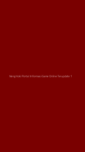 Tampilan Antarmuka Aplikasi Neng Hoki Portal Informasi Game Online Terupdate - 1