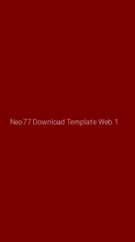 Tampilan Antarmuka Aplikasi Neo77 Download Template Web - 1