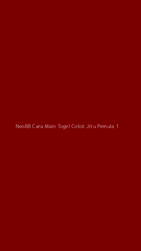 Tampilan Antarmuka Aplikasi Neo88 Cara Main Togel Colok Jitu Pemula - 1