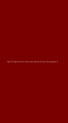 Tampilan Antarmuka Aplikasi Net33 App Portal Informasi Game Online Terupdate - 4