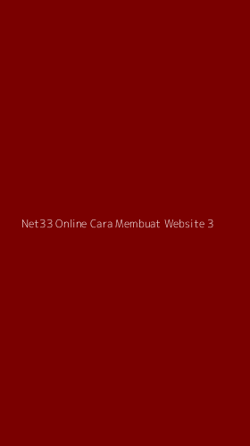 Tampilan Antarmuka Aplikasi Net33 Online Cara Membuat Website - 3
