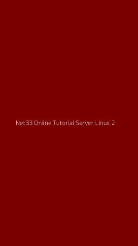 Tampilan Antarmuka Aplikasi Net33 Online Tutorial Server Linux - 2
