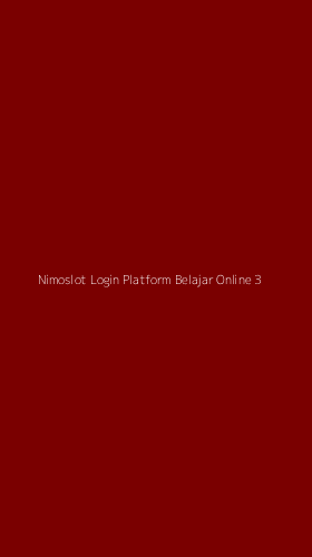 Tampilan Antarmuka Aplikasi Nimoslot Login Platform Belajar Online - 3