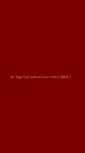 Tampilan Antarmuka Aplikasi No Togel Kyai Aplikasi Kasir Gratis Umkm - 1