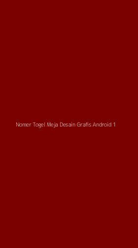 Tampilan Antarmuka Aplikasi Nomer Togel Meja Desain Grafis Android - 1