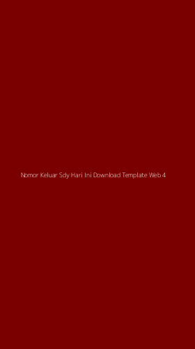 Tampilan Antarmuka Aplikasi Nomor Keluar Sdy Hari Ini Download Template Web - 4