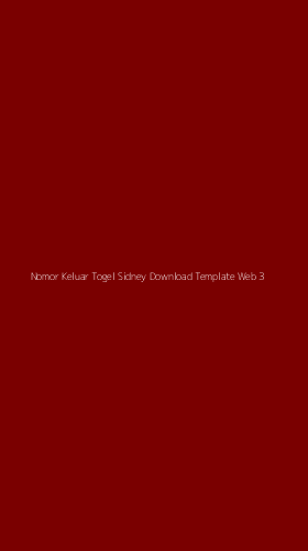Tampilan Antarmuka Aplikasi Nomor Keluar Togel Sidney Download Template Web - 3