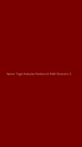 Tampilan Antarmuka Aplikasi Nomor Togel Ambulan Pembersih Ram Otomatis - 3