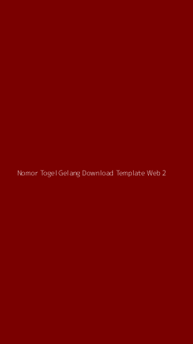 Tampilan Antarmuka Aplikasi Nomor Togel Gelang Download Template Web - 2