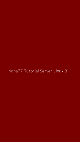 Tampilan Antarmuka Aplikasi Nona77 Tutorial Server Linux - 3