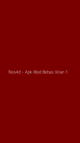 Tampilan Antarmuka Aplikasi Nos4d - Apk Mod Bebas Iklan - 1
