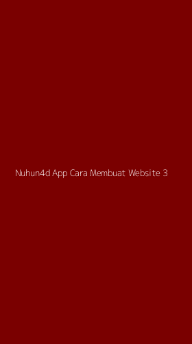 Tampilan Antarmuka Aplikasi Nuhun4d App Cara Membuat Website - 3