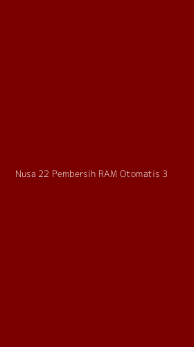 Tampilan Antarmuka Aplikasi Nusa 22 Pembersih Ram Otomatis - 3
