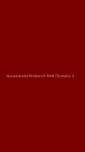 Tampilan Antarmuka Aplikasi Nusantara4d Pembersih Ram Otomatis - 3