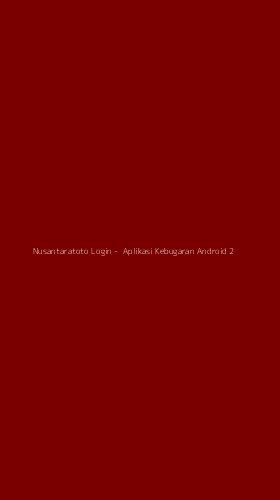 Tampilan Antarmuka Aplikasi Nusantaratoto Login - 2