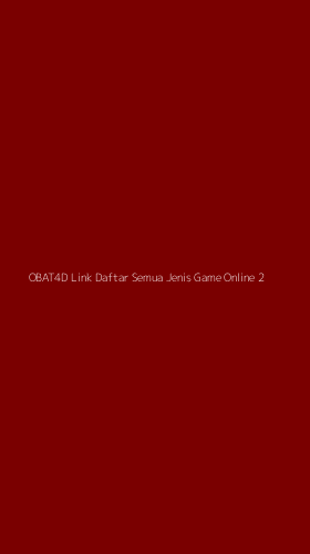 Tampilan Antarmuka Aplikasi Obat4d Link Daftar Semua Jenis Game Online - 2