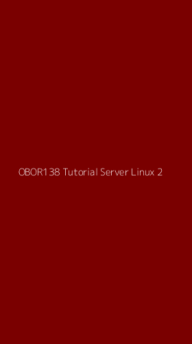 Tampilan Antarmuka Aplikasi Obor138 Tutorial Server Linux - 2